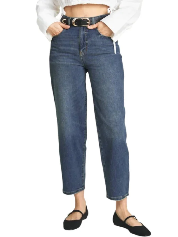 Women's Comfortable Apparel Logan Barrel Jeans In Blue