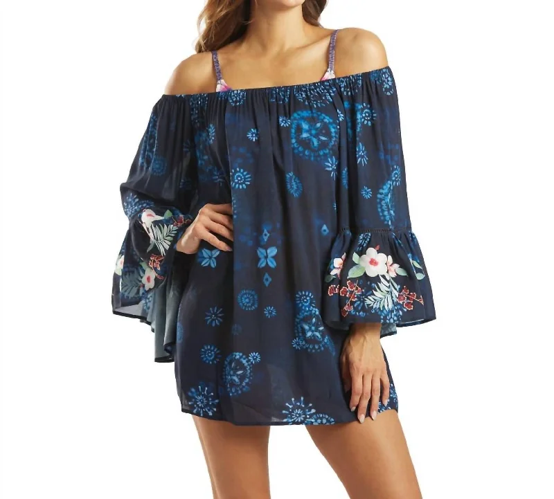 Women's Evening Outfit Annia Off The Shoulder Cover Up In Multi