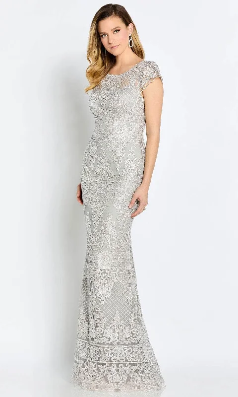 Modern Women's Apparel Cameron Blake CB105 - Sequin Lace Long Evening Gown