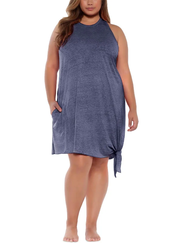 Affordable Women's Garments Womens Slub Dress Cover-Up