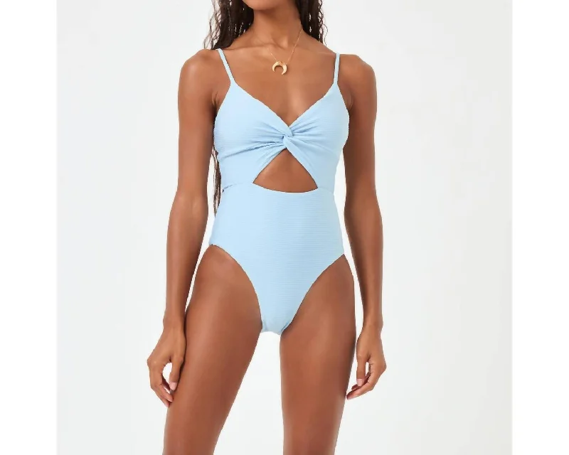 Clothing Online Solid Kyslee Classic One Piece In Sky Blue