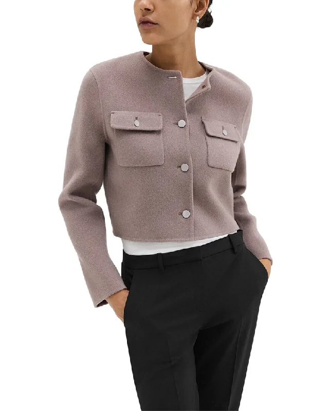 Casual Wear Theory Pocket Wool & Cashmere-Blend Cardigan