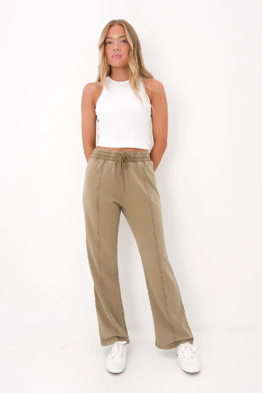 Women's Seasonal Clothes Nara Wide Leg Trackpant Olive