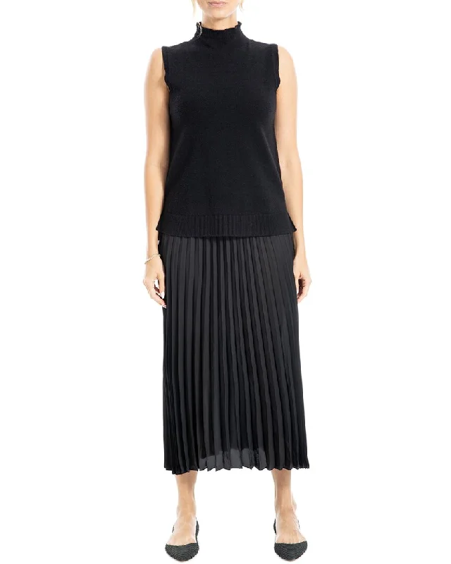 VIP Member Discount Max Studio 2pc Top & Pleated Midi Skirt