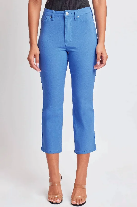 Women's Occasion Wear Clothes Missy High-Rise Hyperstretch Wide Leg Jeans In Blue Bay