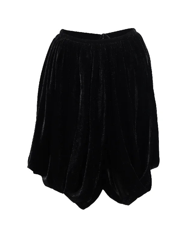 Affordable Women's Garments Alaia Asymmetric Mini Skirt in Black Polyester