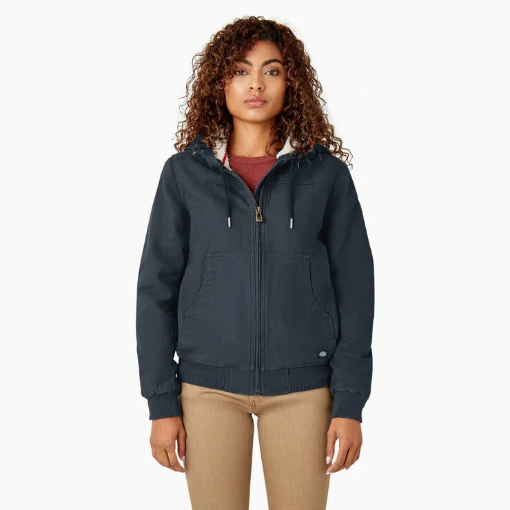 Women's Vacation Garments Dickies Women's Fleece Lined Duck Canvas Jacket