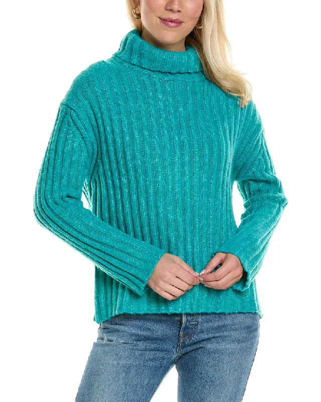 Women's Relaxed Clothes Joseph A. Ribbed Turtleneck Sweater