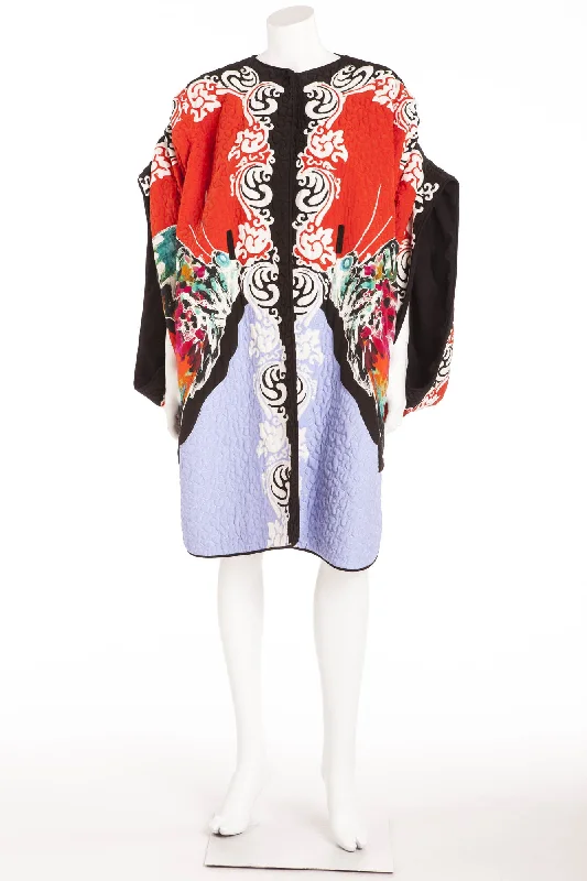 Women's Clothes for All-Day Comfort and Style Etro  - Unique Multi Color Kimono Open Sleeve Coat New with Tags