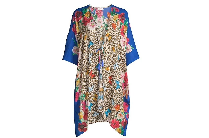 Stylish Women's Outfit Women's May Flower Kimono In Multi