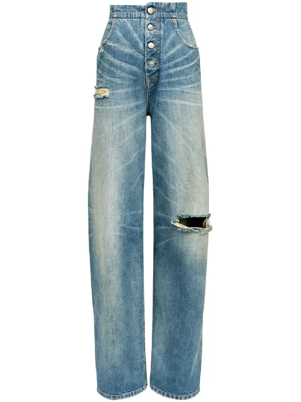 Women Clothing Mm6 Maison Margiela Women's Jeans Clear blue