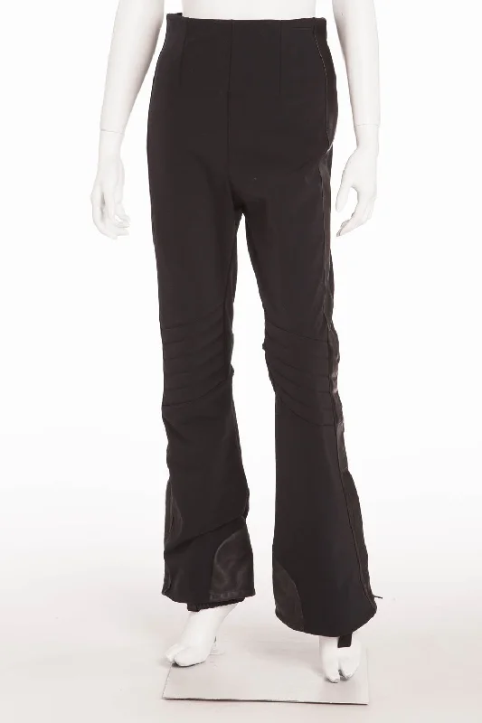 Women's Comfortable Lounge Outfit RLX - Black Flare Ski Pants - US 8