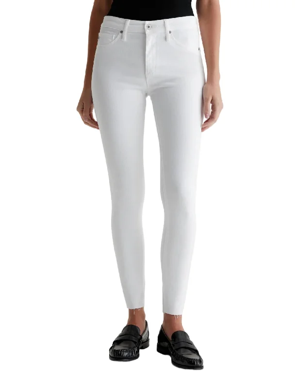 Sustainable Women's Clothing Farrah Skinny Ankle Jeans In White