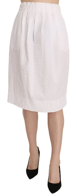 Women's Elegant Evening Outfit L'Autre Chose  Jacquard Plain Weave Stretch Midi Women's Skirt