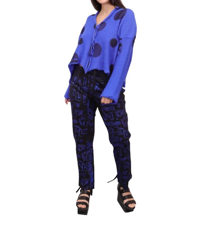 Chic Women's Attire Cardi B Cardigan In Cobalt