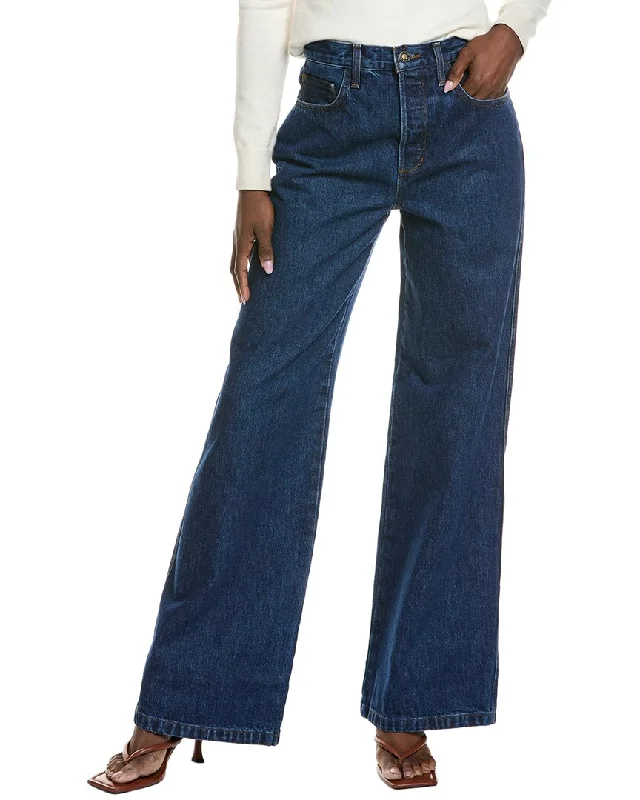 Comfortable Women's Clothing Favorite Daughter The Masha Super High-Rise Chastain Wide Leg Jean