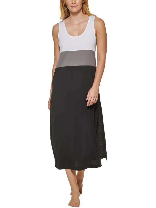 Women's Versatile Apparel Womens Colorblock Dress Cover-Up