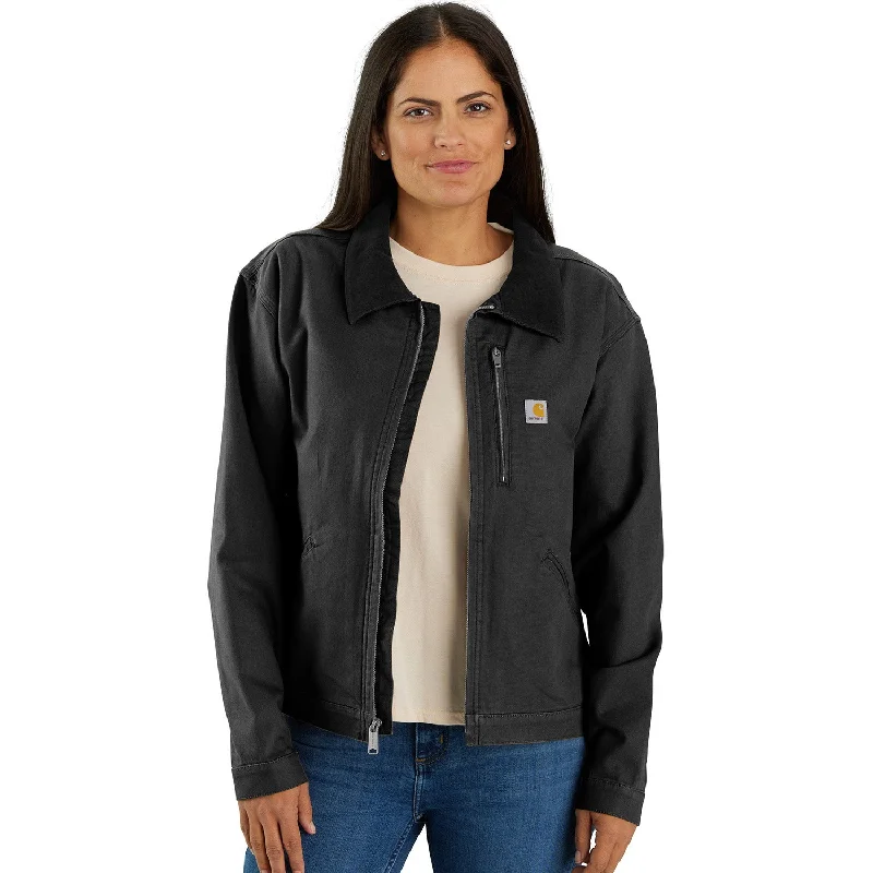 Women's Active Garments For Workouts Carhartt Women's Re-Engineered Rugged Flex® Loose Fit Canvas Detroit Jacket