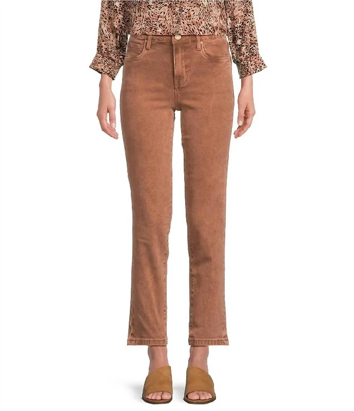 Weekend Sale Reese High Rise Ankle Straight Leg Jean In Coffee