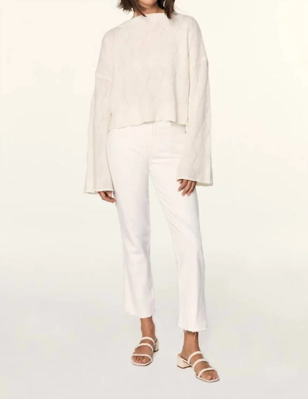 New Arrival Discount Chloe Crop Jeans In White Sands