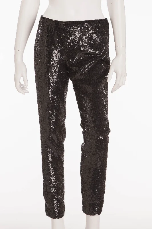 Women's Formal Event Outfit Ralph Lauren - Black Sequins Pants - US 6