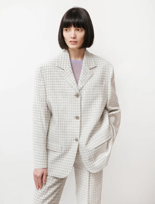 Women's Elegant Apparel Tweed Suit Jacket Green/Grey