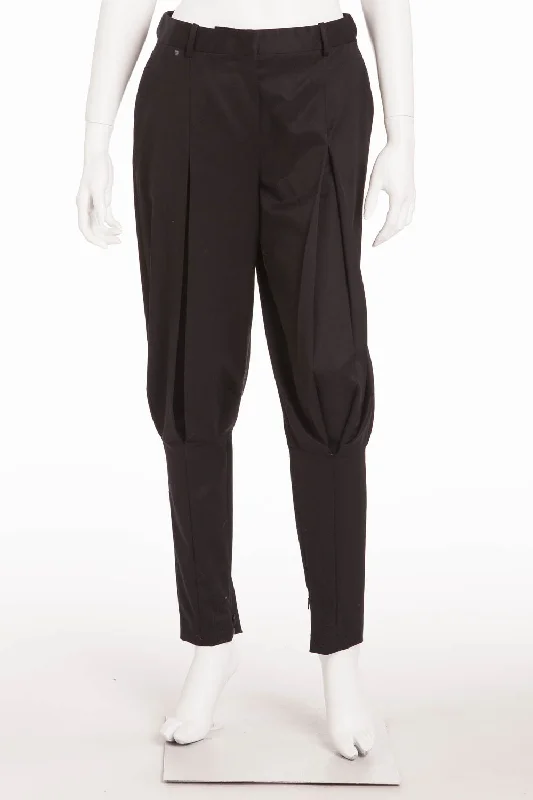 Women's Activewear Outfit Original Alexander McQueen - Black Jodhpur Style Pants - IT 40