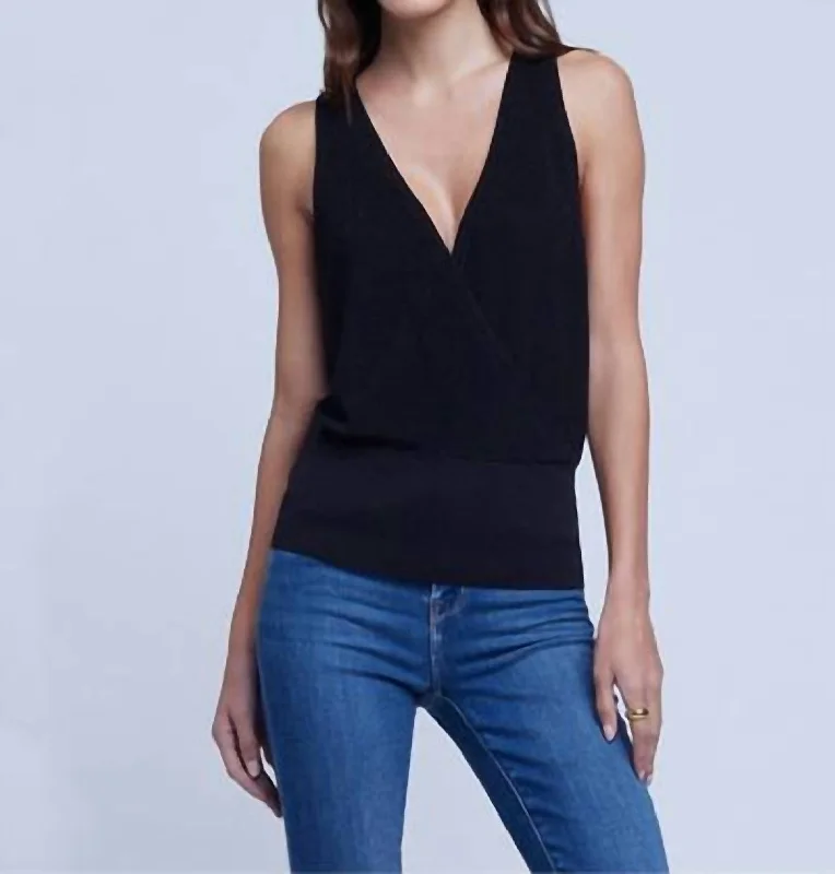 Charming Everyday Clothing For Women Odessa Sleeveless Sweater In Black