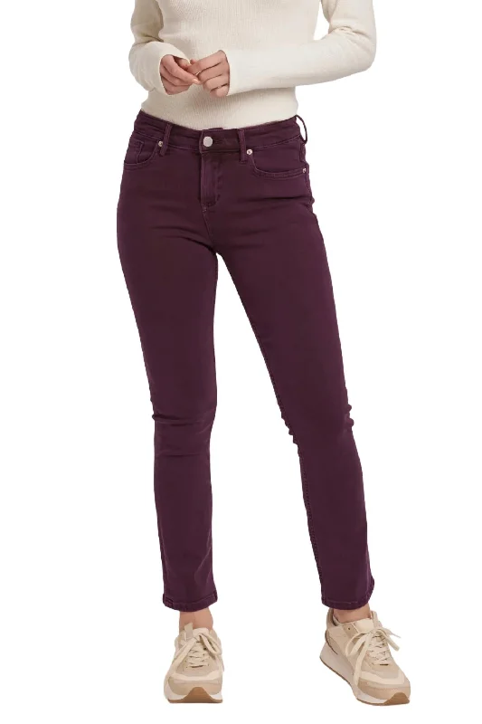 Women's Festive Attire Mid Rise Blaire Straight Leg Jeans In Morsaki