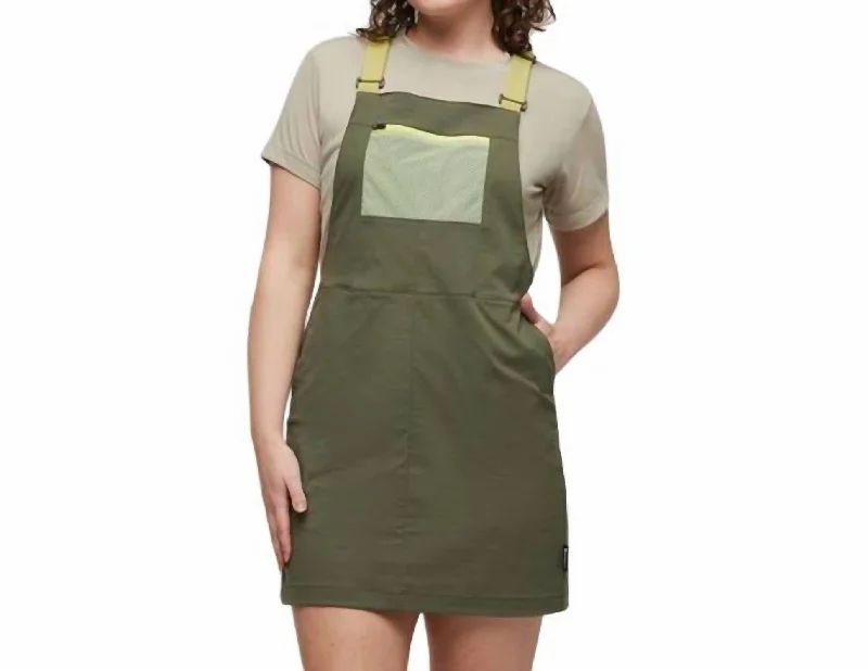 Casual Apparel For Women Tolima Overall Dress In Fatigue