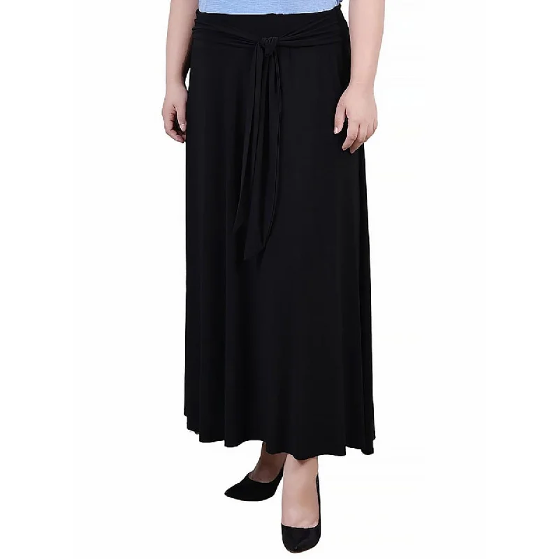 Casual Clothing For Women Plus Womens Tie Waist Elastic Maxi Skirt