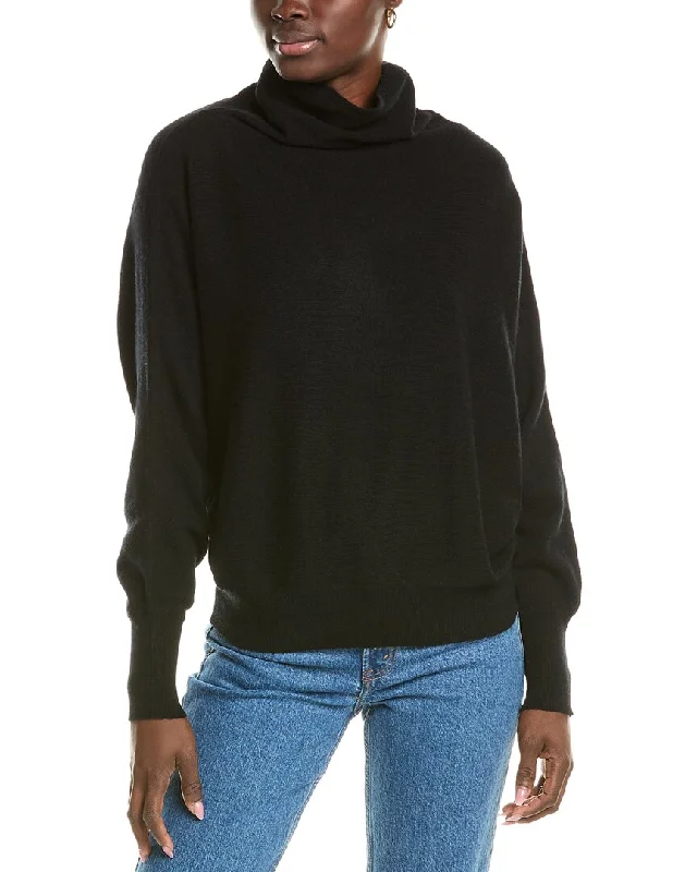 Online Boutiques Best Brodie Cashmere Wool & Cashmere-Blend High Neck Slouchy Bat Jumper