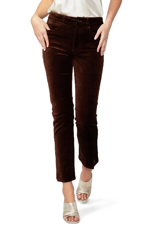 Women's Seasonal Clothes Cindy Velvet Jean In Chicory Coffee