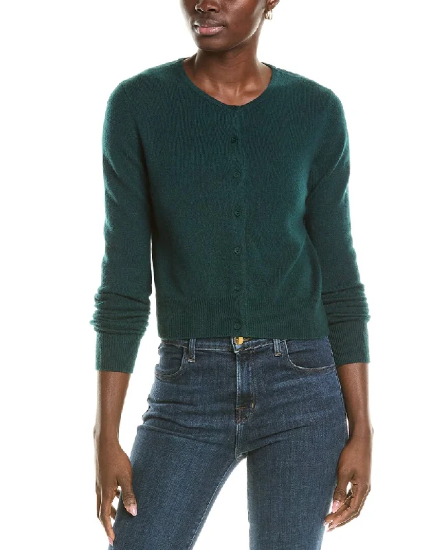 Classic Clothes For Women Forte Cashmere Cropped Cashmere Cardigan