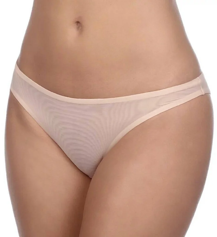 Fashion-forward Women's Clothing Natacha Low Cut Bikini Panty In Beige