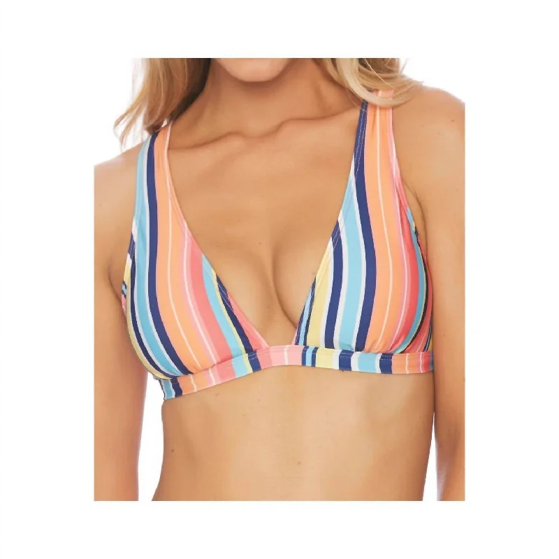 Women's Casual Wear Clothing Halter Bra Bikini Top In Juicy Fruit Multi