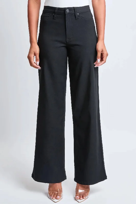 Holiday Special Offers Missy High-Rise Hyperstretch Wide Leg Jeans In Black