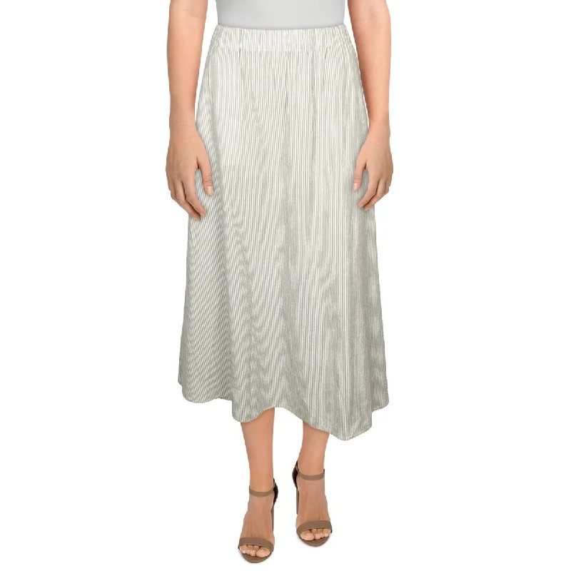 Outfits For Women Womens Gathered Pin Strip Midi Skirt