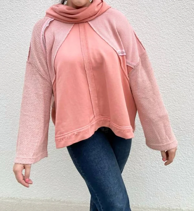 Stylish Women's Outfit Over It Top In Pink