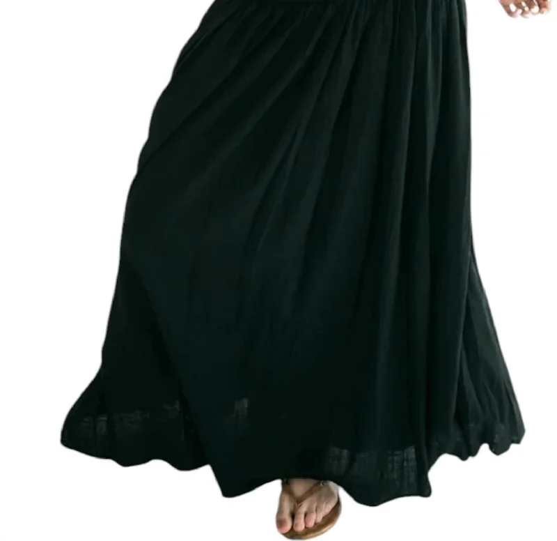 Modern Women's Apparel Brinley Maxi Skirt In Black