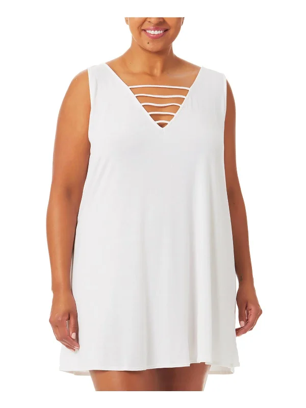 Women's Holiday Clothes Womens Strappy Dress Cover-Up