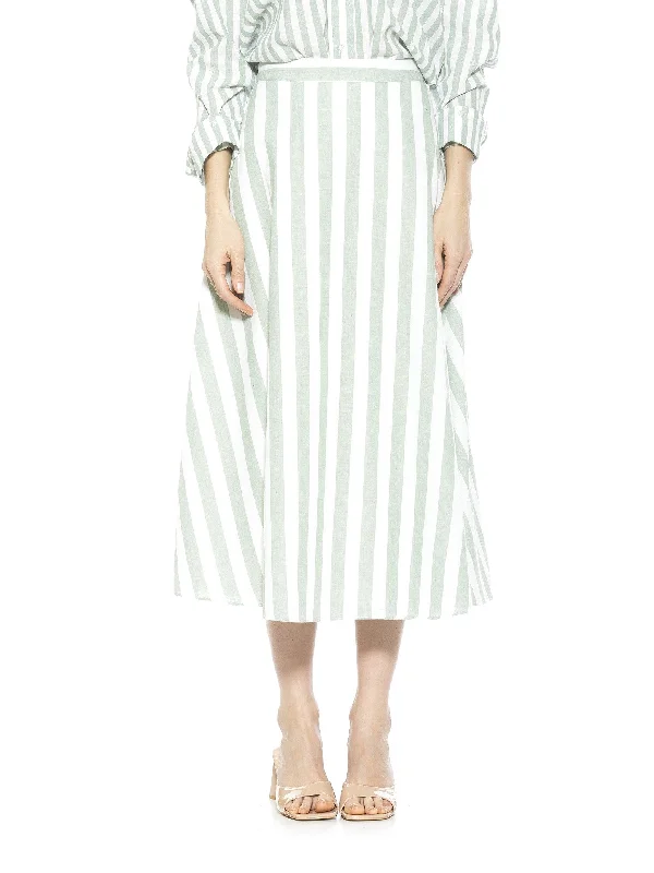 Stylish Women's Garments Brilyn Stripe Skirt