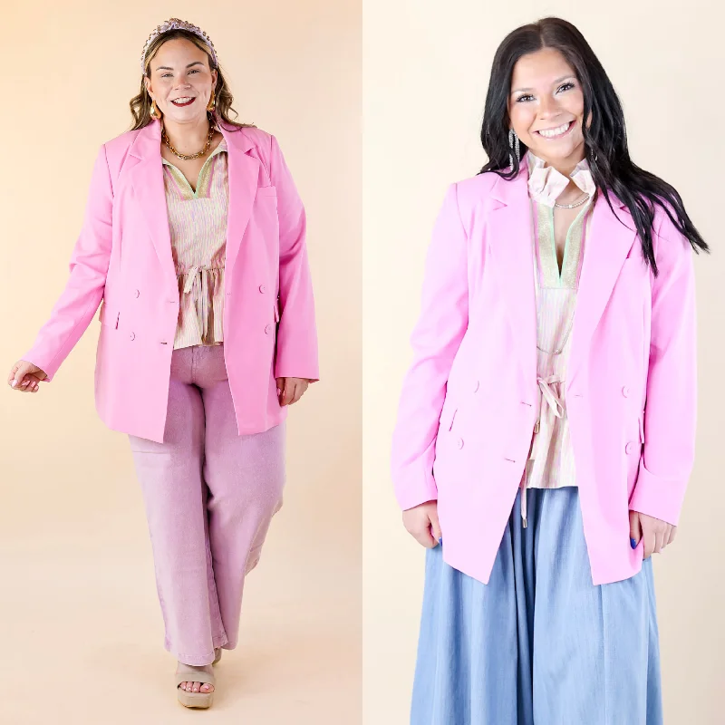 Extreme Clearance Deals Emily McCarthy | Bristol Blazer in Bon Bon (Pink)