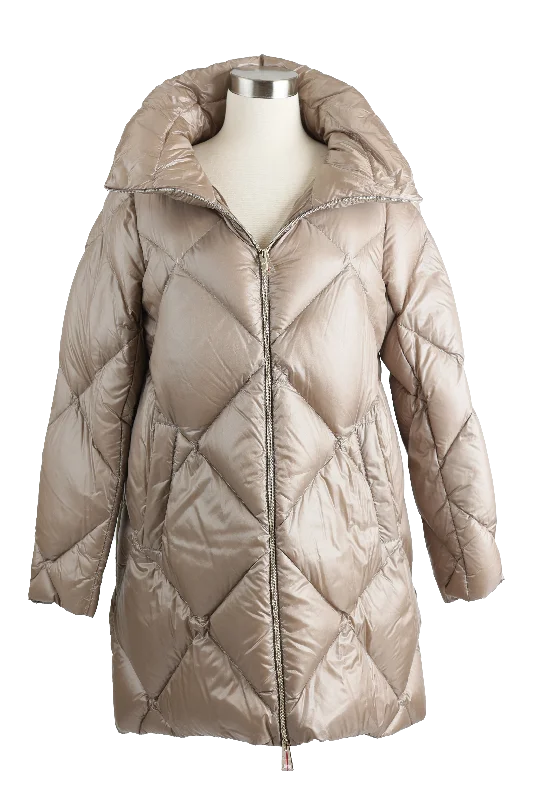 Timeless Women's Clothes Diamond Quilted Down Puffer Coat