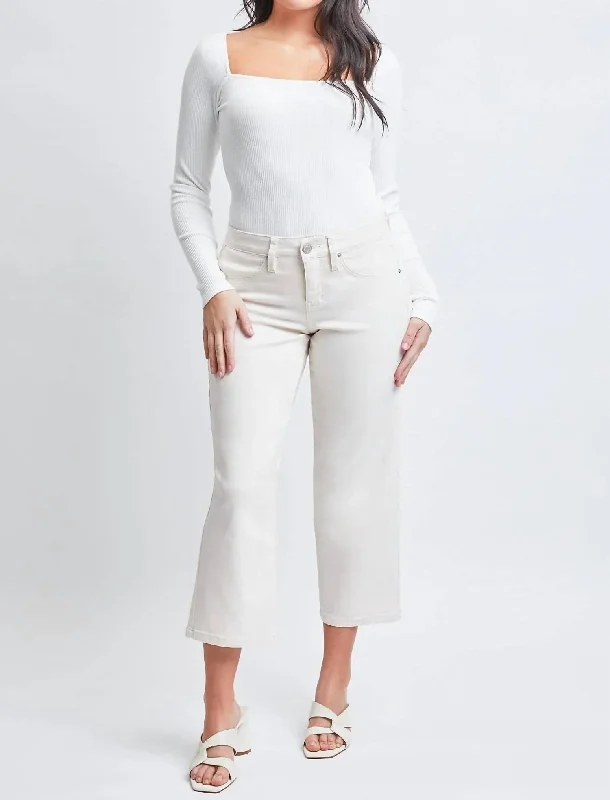 New Arrival Discounts Missy High-Rise Hyperstretch Wide Leg Jeans In Gardenia