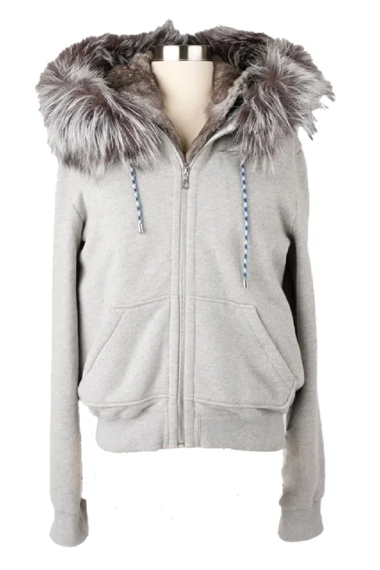 Affordable Online Boutiques Fur Lined Hoodie Coat