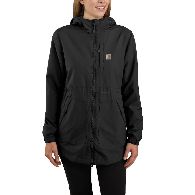 Casual Apparel For Women Carhartt Women's Mesh-Lined Lightweight Rain Jacket