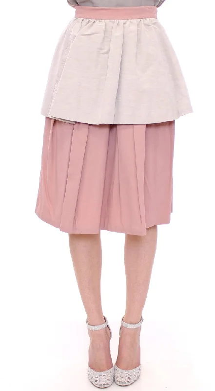 Affordable Women's Attire Comeforbreakfast   Knee-Length Pleated Women's Skirt