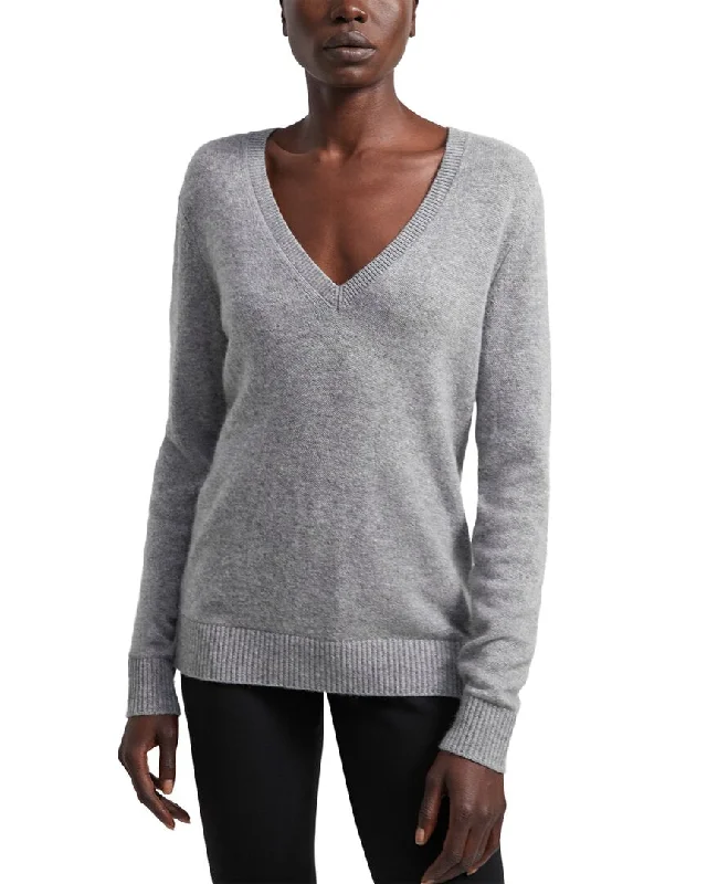 Classic Women's Clothing Styles Theory V-Neck Cashmere Sweater