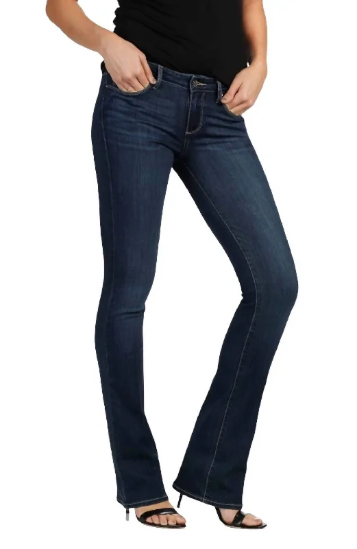 Women's Clothes And Garments Manhattan Boot Cut Jeans In Blue